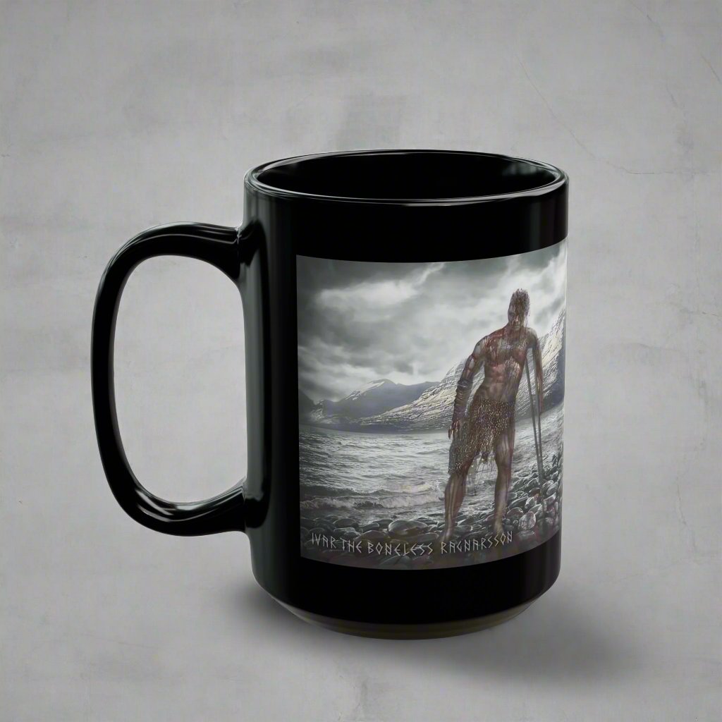 Ivar The Boneless Ragnarsson - Black Mug - 11oz/330ml & 15oz/440ml