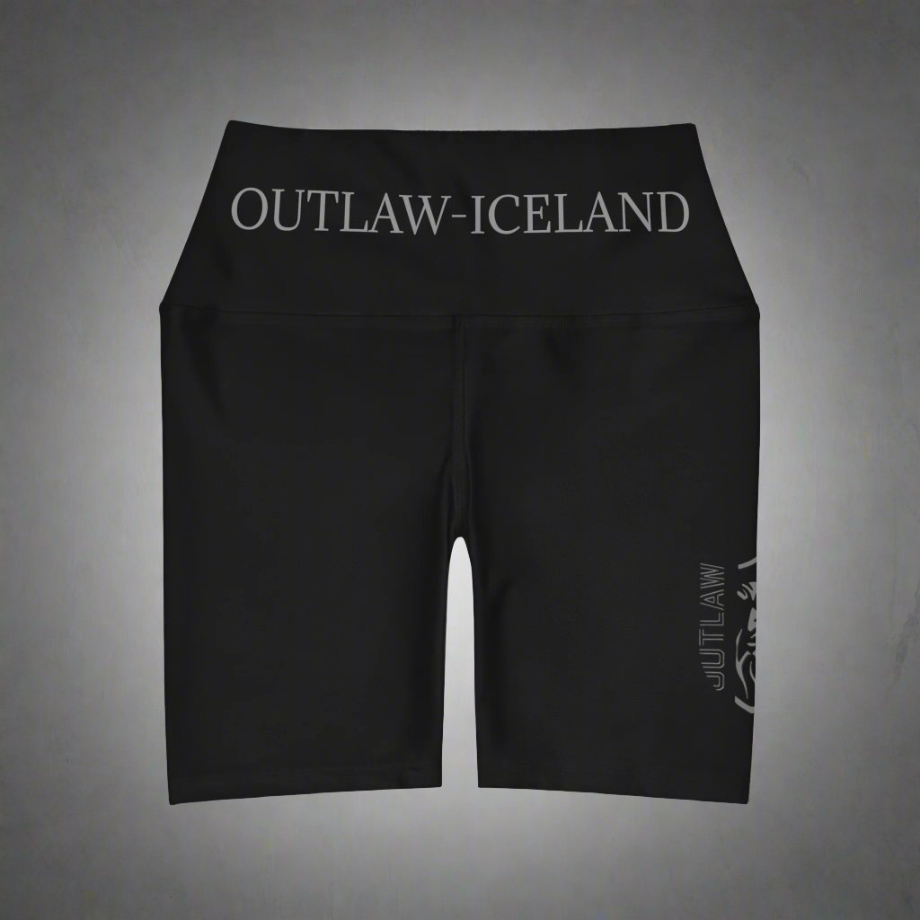 High Waisted Yoga Shorts (AOP)