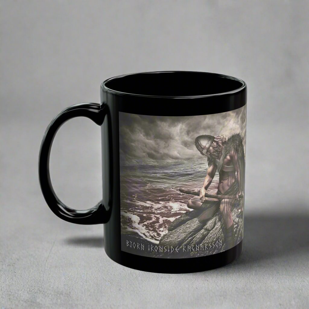 Bjorn Ironside Ragnarsson - Black Mug - 11oz/330ml & 15oz/440ml