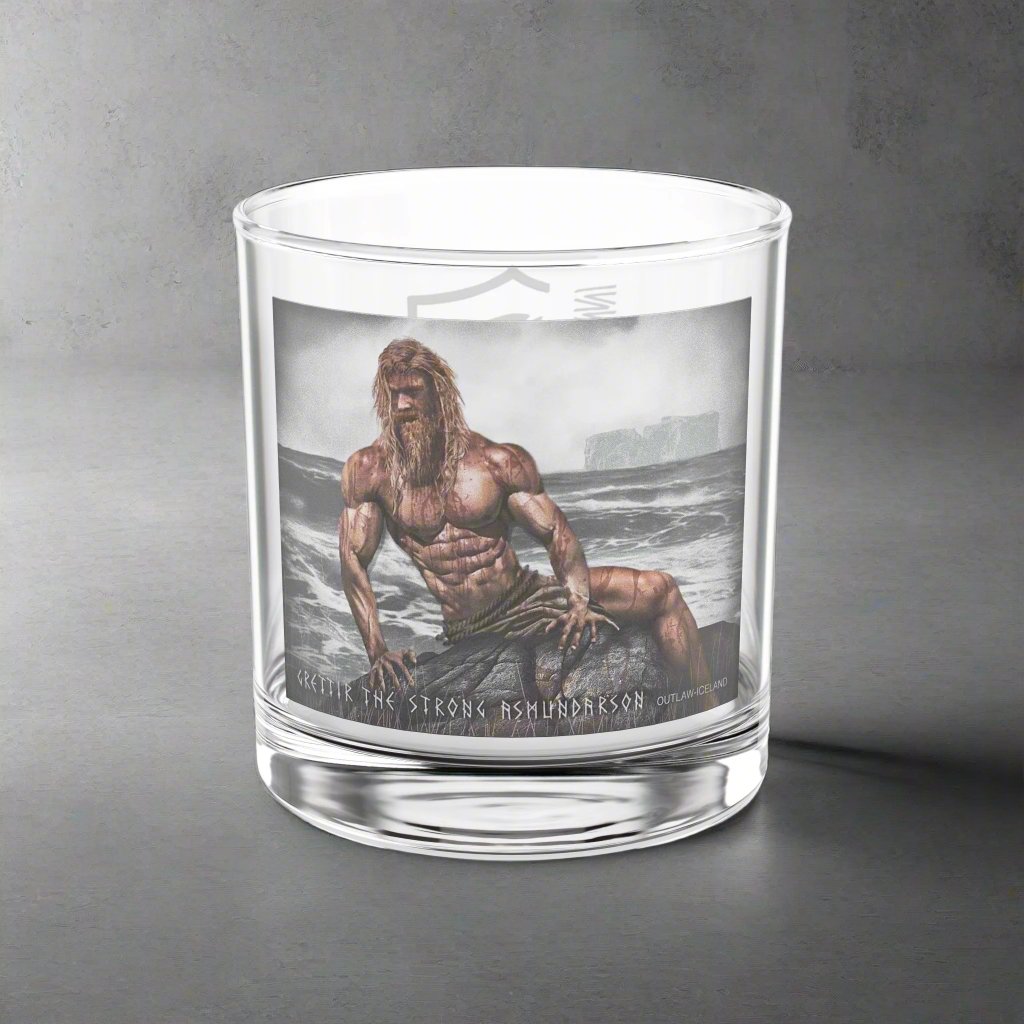 Grettir The Stong Asmundarsson - Whiskey Glass, 10oz/300ml