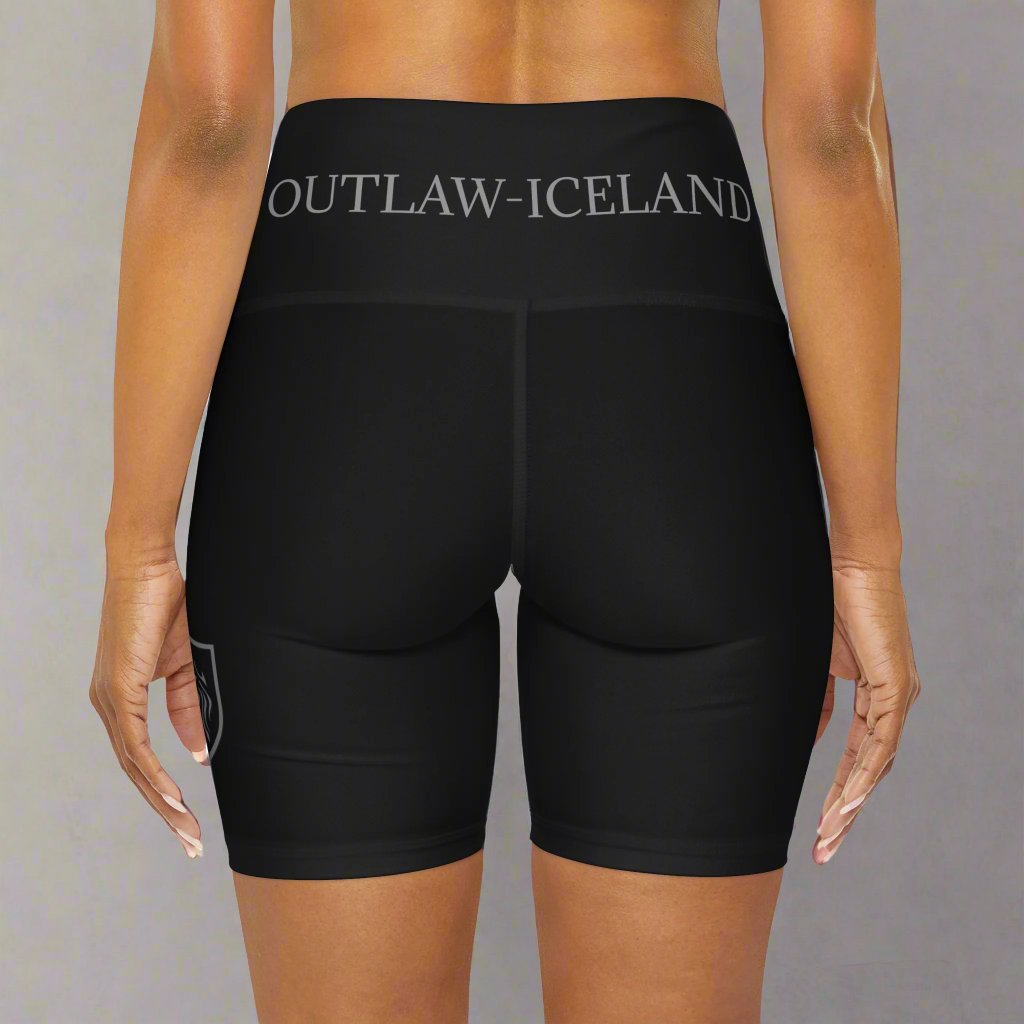 High Waisted Yoga Shorts (AOP)