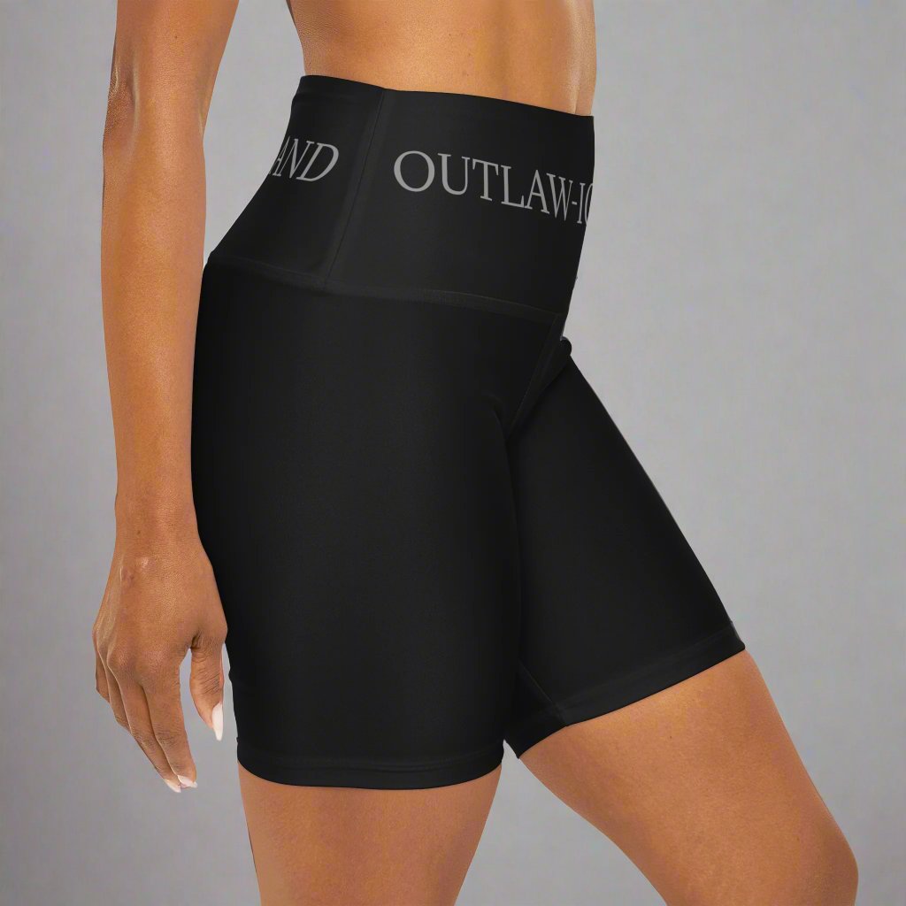 High Waisted Yoga Shorts (AOP)
