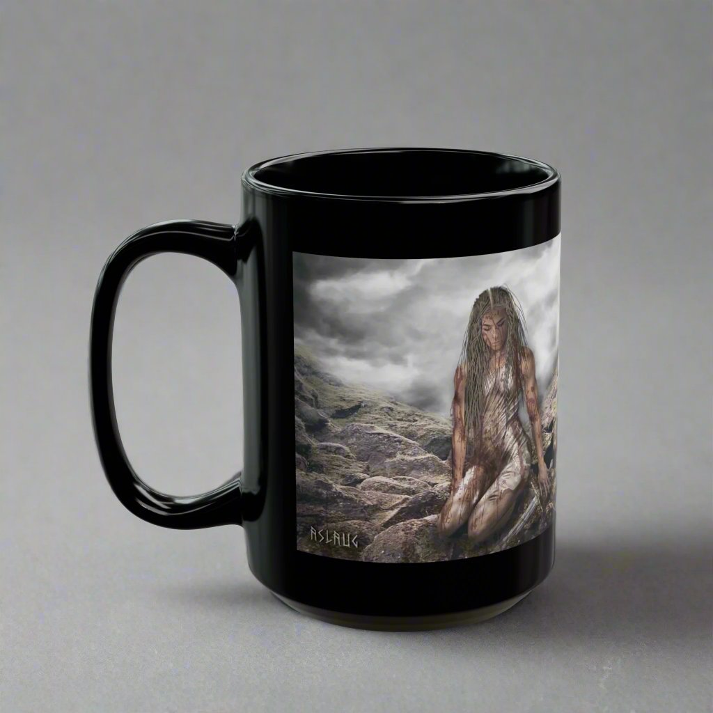 Aslaug - Black Mug - 11oz/330ml & 15oz/440ml