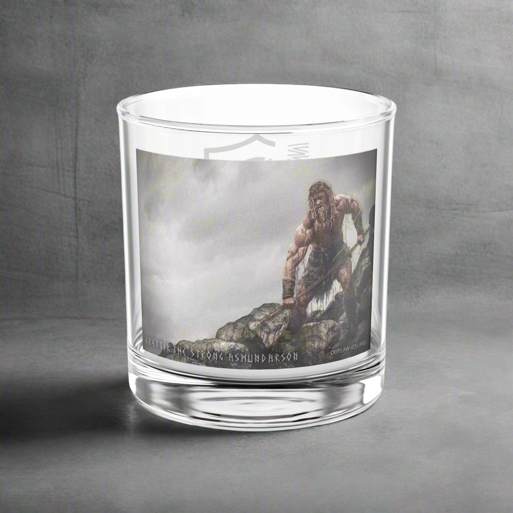Grettir The Strong Asmundarson - Whiskey Glass, 10oz/300ml