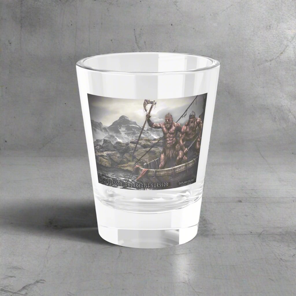 Gisli Sursson & Thorketill Sursson - Shot Glass, 1.5oz/44ml