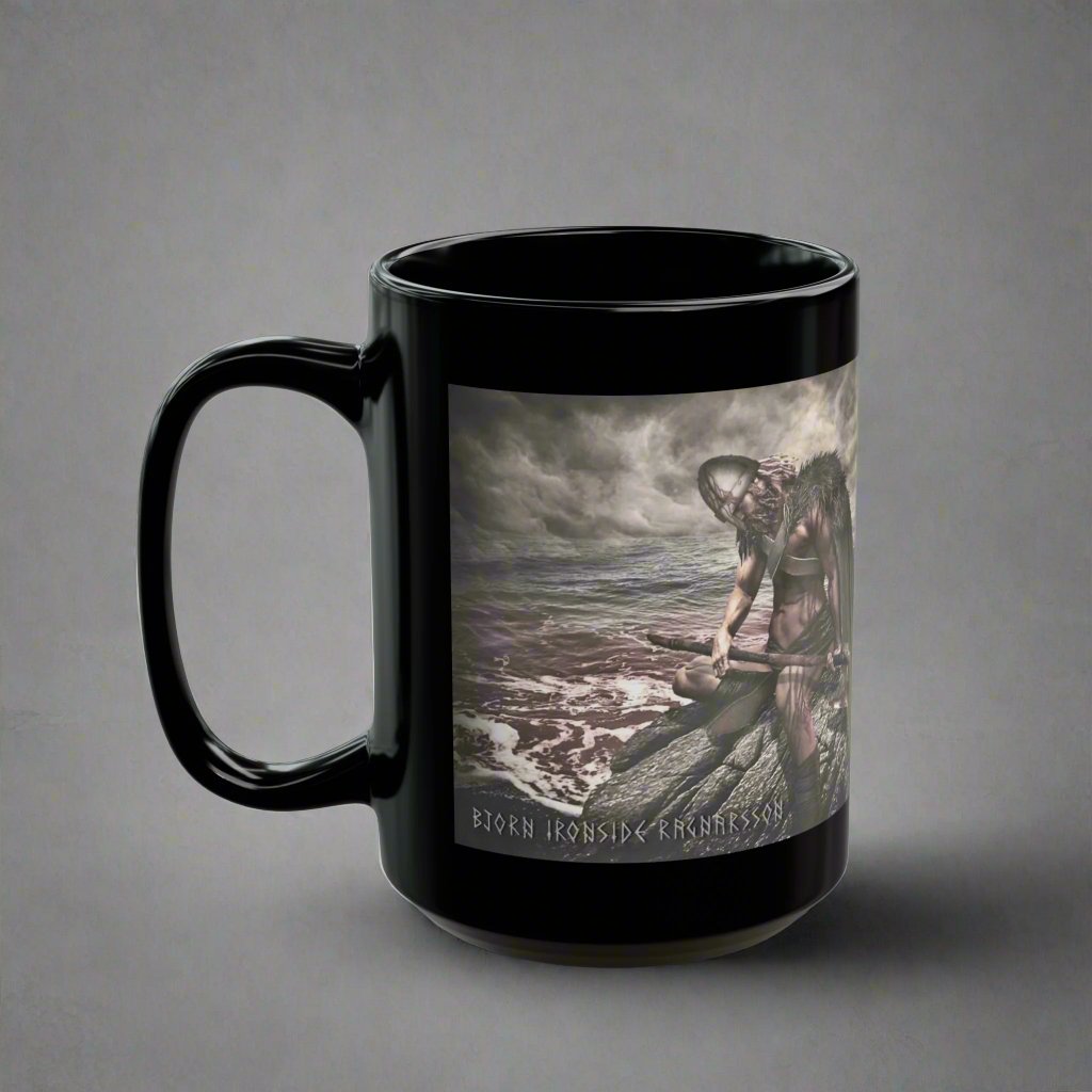 Bjorn Ironside Ragnarsson - Black Mug - 11oz/330ml & 15oz/440ml