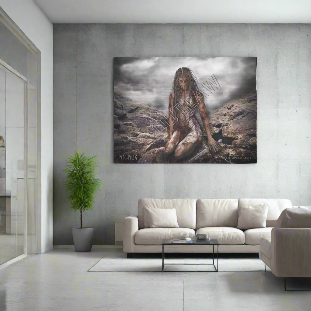 Aslaug - Brushed Aluminum Print