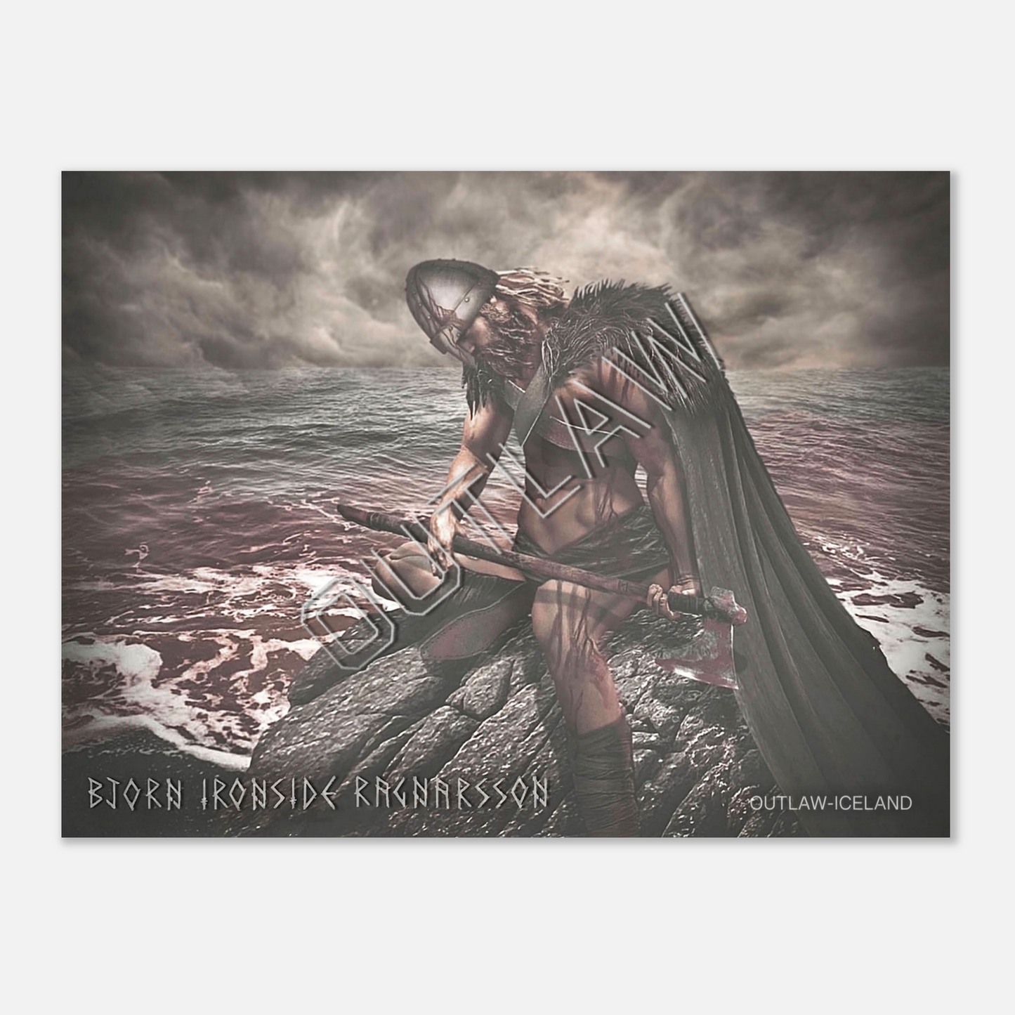 Bjorn Ironside Ragnarsson - Aluminum Print