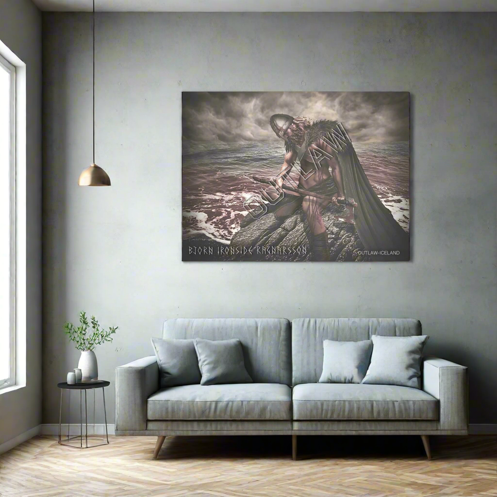 Bjorn Ironside Ragnarsson - Aluminum Print