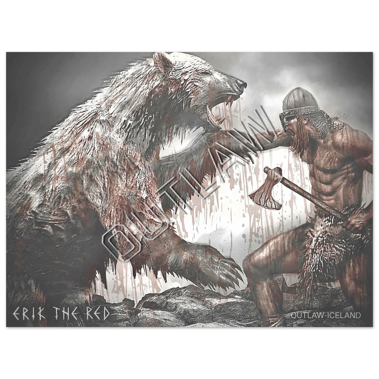 Erik The Red - Aluminum Print