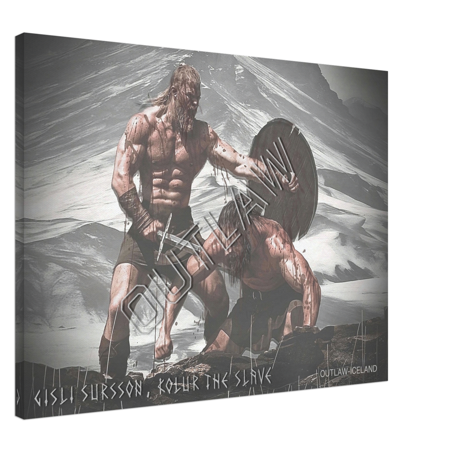 Gisli Sursson & Kolur The Slave - Canvas