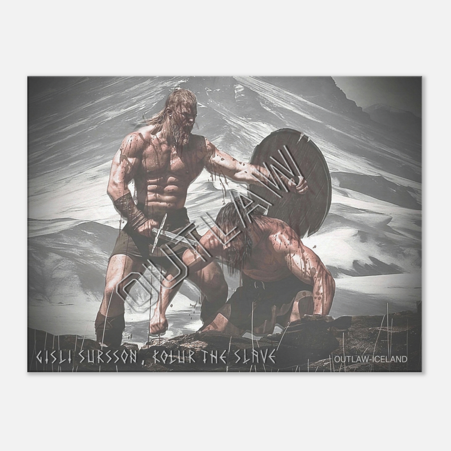 Gisli Sursson & Kolur The Slave - Canvas