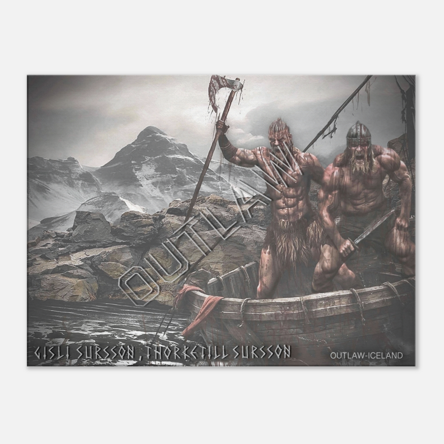 Gisli Sursson & Thorketill Sursson - Canvas