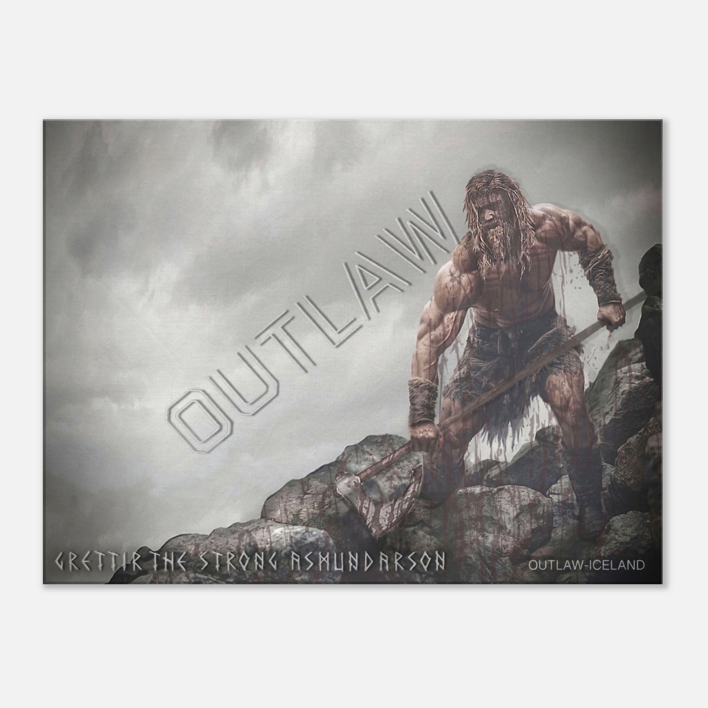 Grettir The Strong Asmundarson - Canvas