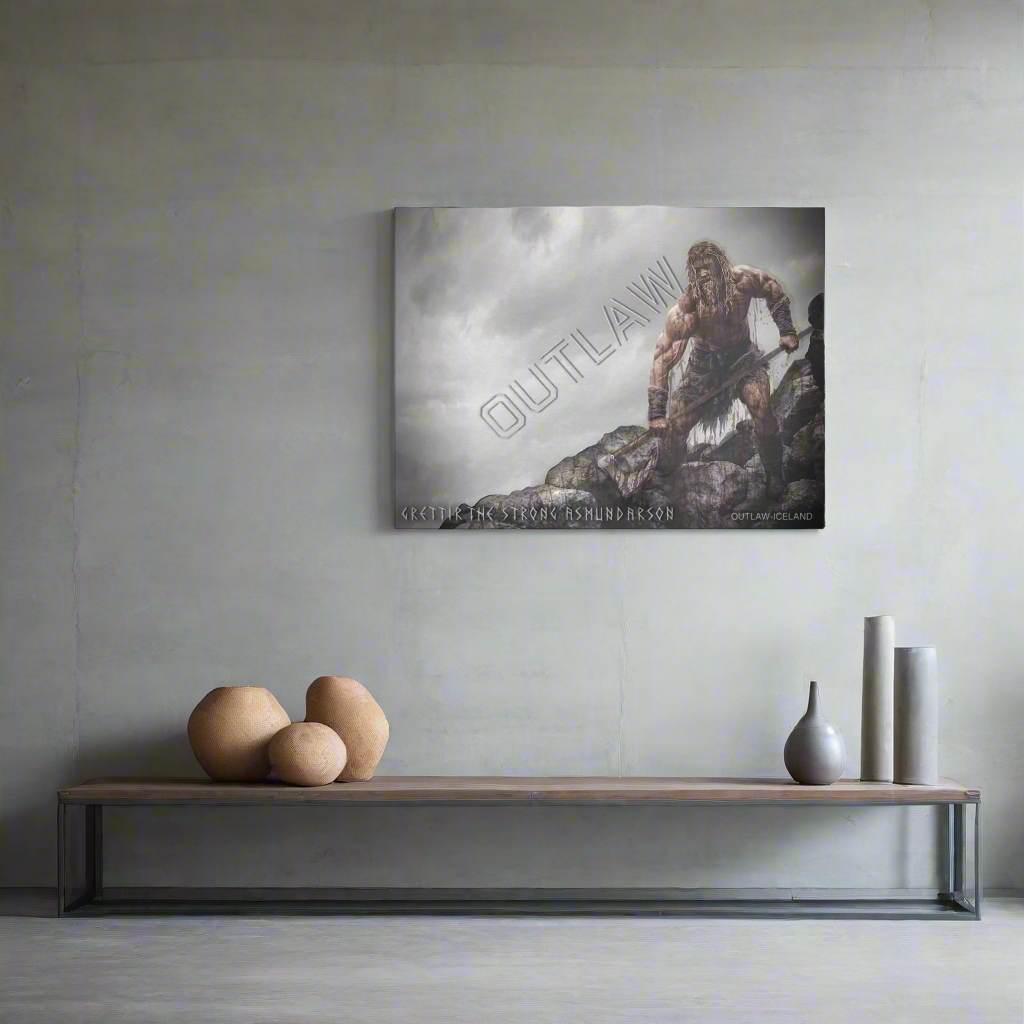 Grettir The Strong Asmundarson - Canvas