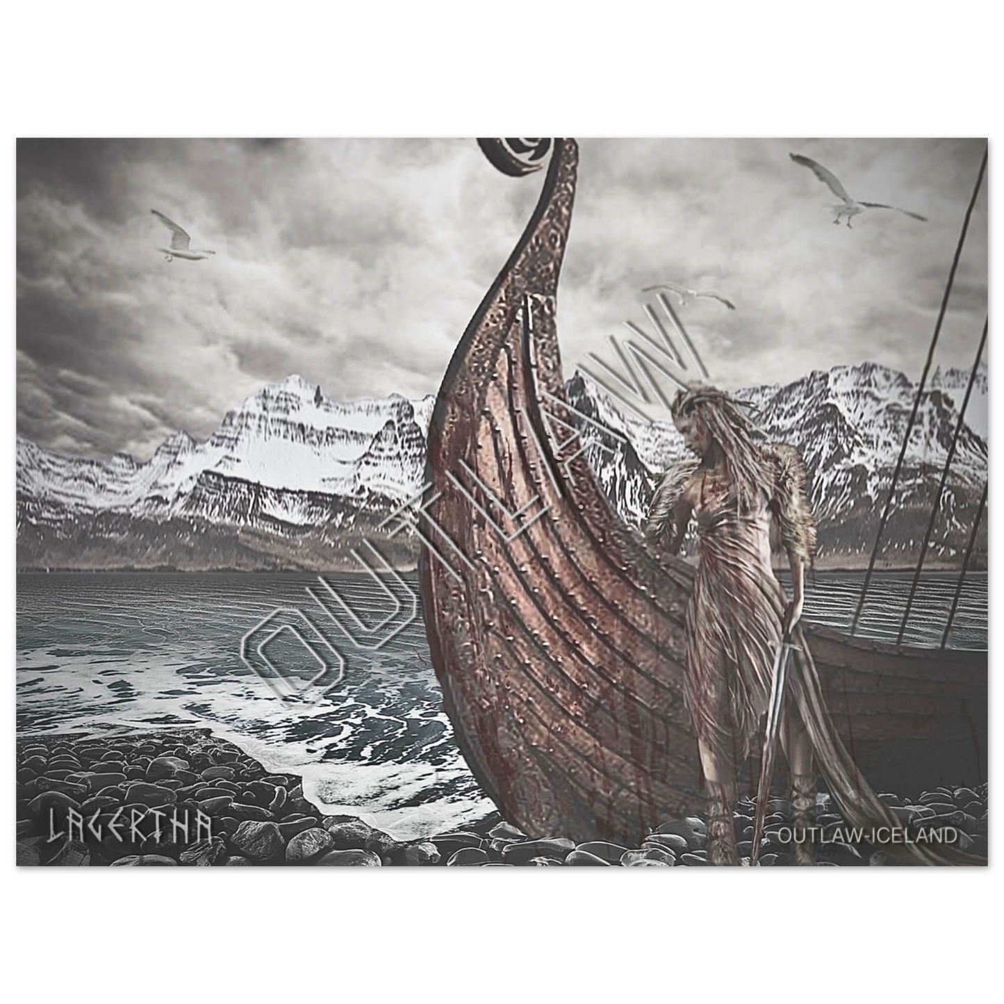 Lagertha - Aluminum Print