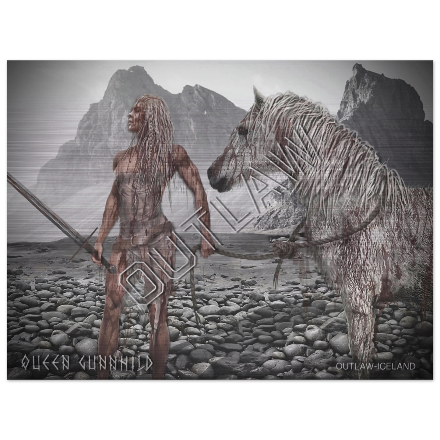 Queen Gunnhild - Brushed Aluminum Print