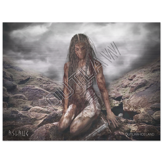 Aslaug - Brushed Aluminum Print