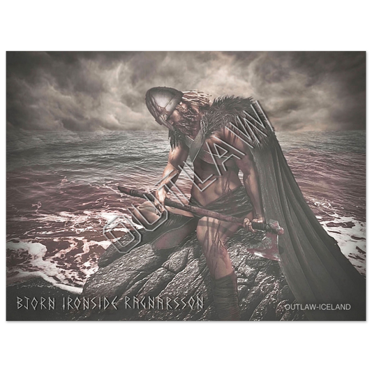 Bjorn Ironside Ragnarsson - Aluminum Print