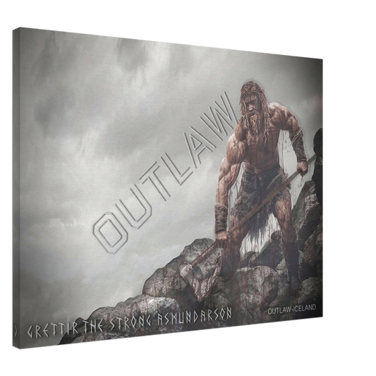 Grettir The Strong Asmundarson - Canvas