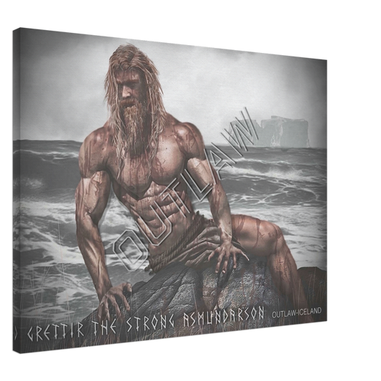 Grettir The Strong Asmundarson - Canvas