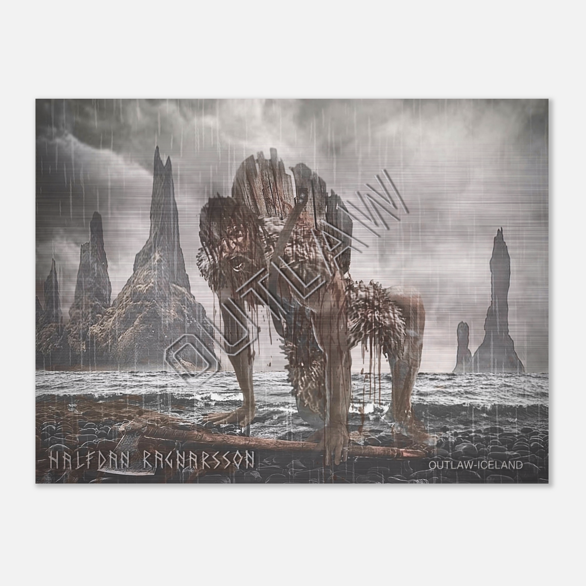 Halfdan Ragnarsson - Brushed Aluminum Print